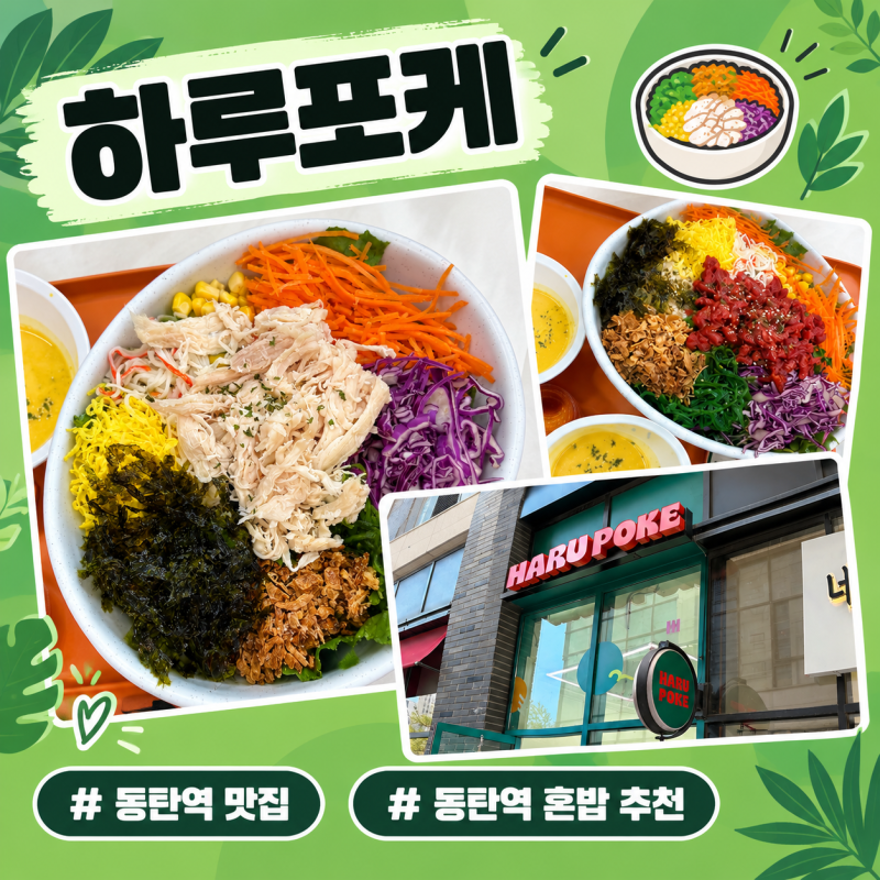 동탄역 맛집 점심 혼밥 추천 다이어트에 좋은 하루 포케 후기
