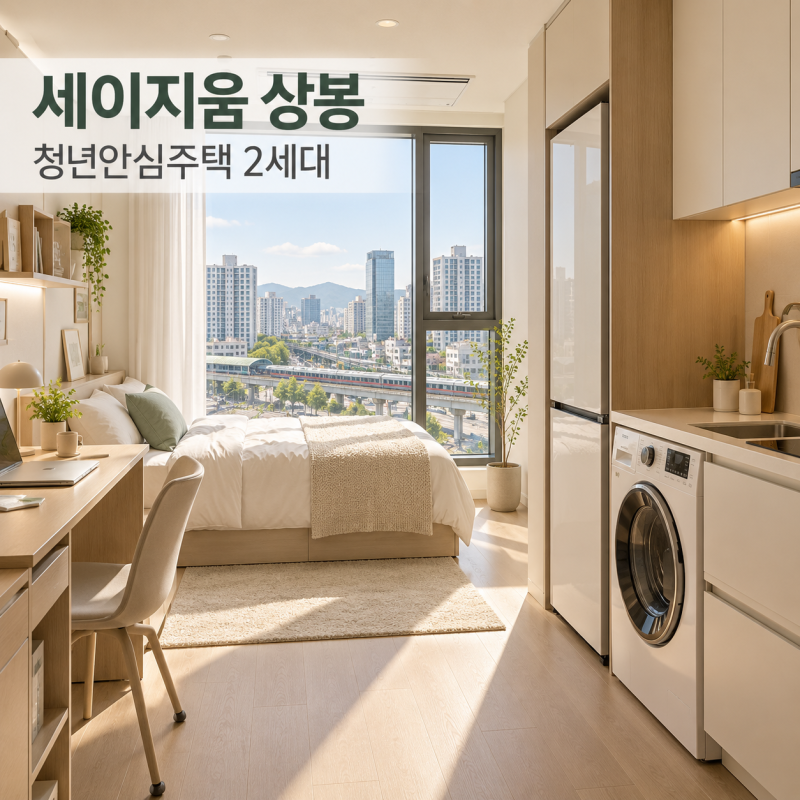 풀옵션 7.3평 원룸 + 커뮤니티까지! 상봉역 세이지움 상봉 첫 독립 청년 가이드