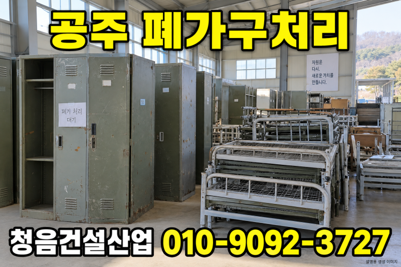 공주 폐가구처리, 군부대 관물대와 침대는 반출 대상부터 확인하세요