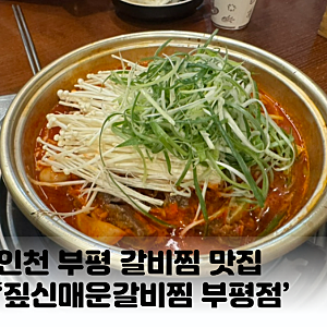 [인천 부평 맛집] 부평역 맛집 짚신매운갈비찜 부평점에서 매콤한 갈비찜에 볶음밥까지