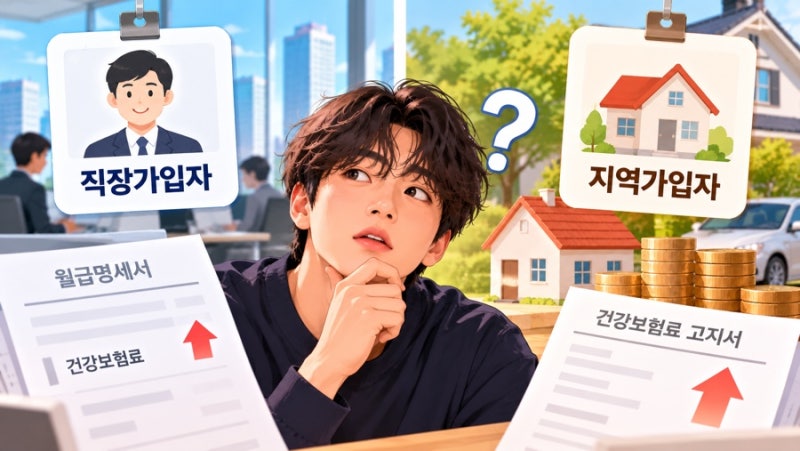 건강보험료 오를 때 직장인과 지역가입자 차이