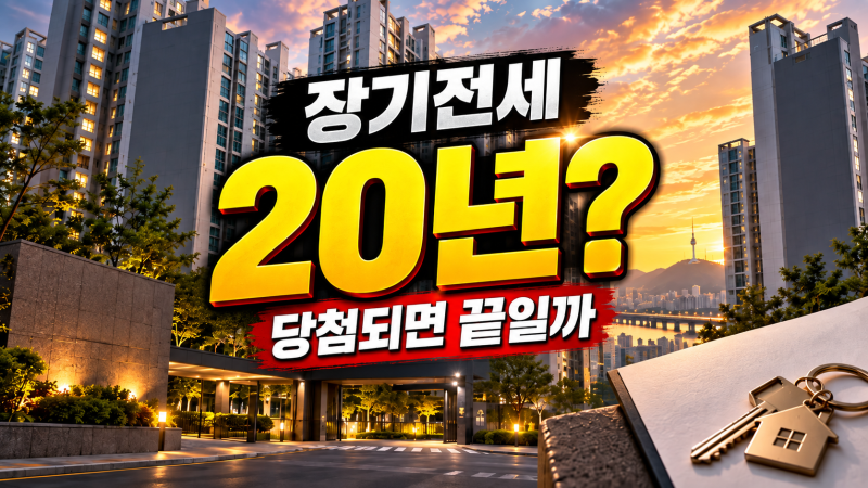 장기전세주택 최장 20년 정말 살 수 있을까? 재계약·소득·미리내집 조건 총정리