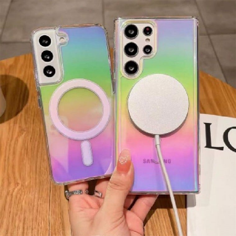 갤럭시S22플러스 맥세이프 오로라 미러 젤리케이스 S906 인싸템 등극!