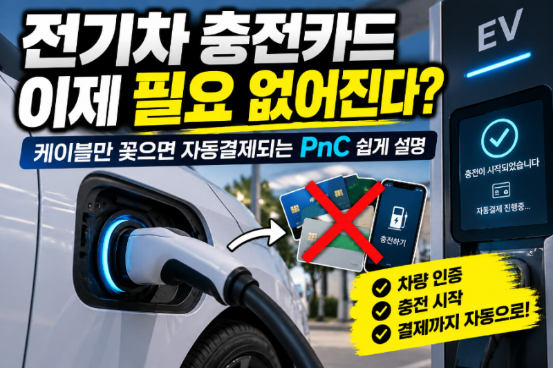 전기차 충전카드 이제 필요 없어진다?｜케이블만 꽂으면 자동결제 ‘PnC’ 쉽게 설명
