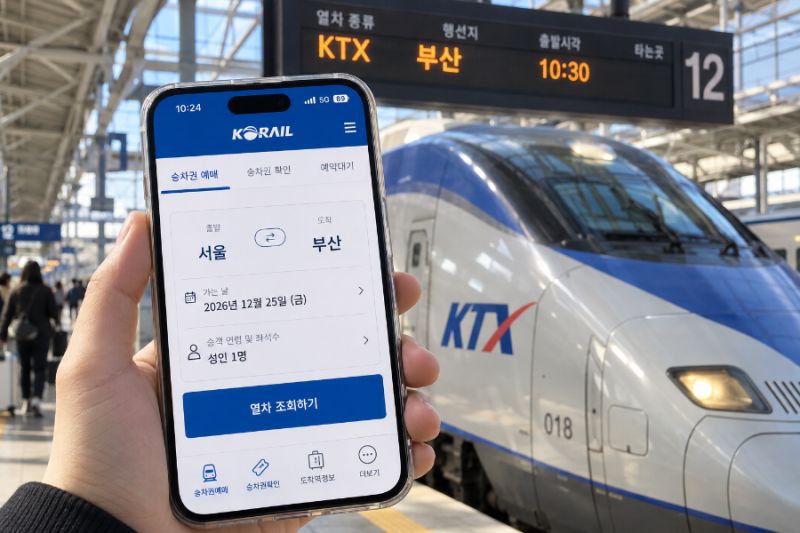 KTX 예매 두달전으로 변경, 예매기간부터 코레일+ 승차권 예약까지