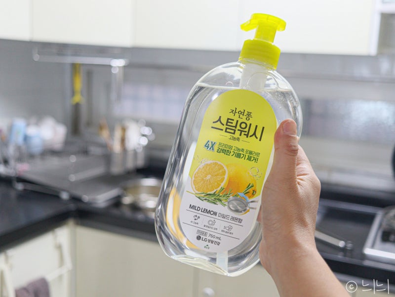프리미엄 주방세제 자연퐁 스팀워시 4X 기름기 냄새까지 주방세제추천