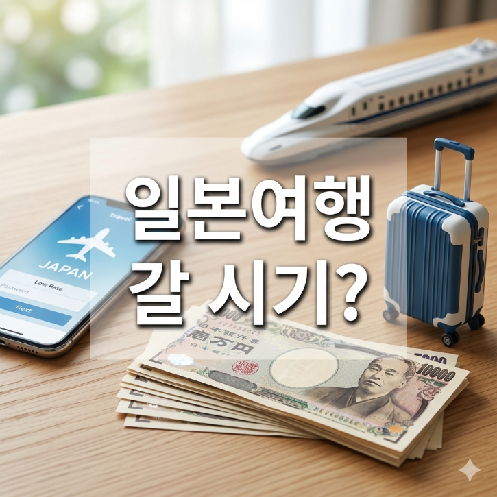 엔화 환율 하락, 일본 여행 이때?