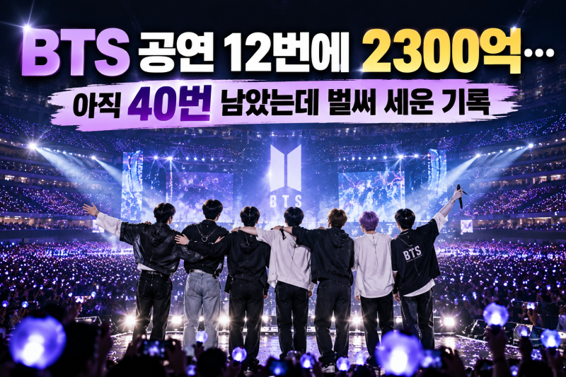 BTS 공연 12번에 2300억…아직 40번 남았는데 벌써 세운 기록
