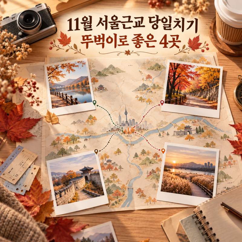 11월 서울근교 당일치기 여행｜뚜벅이로 좋은 4곳