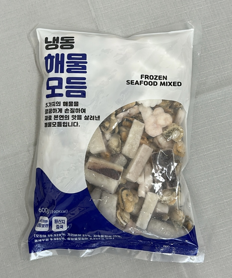 냉동 해물모듬으로 순두부 찌개 뚝딱!