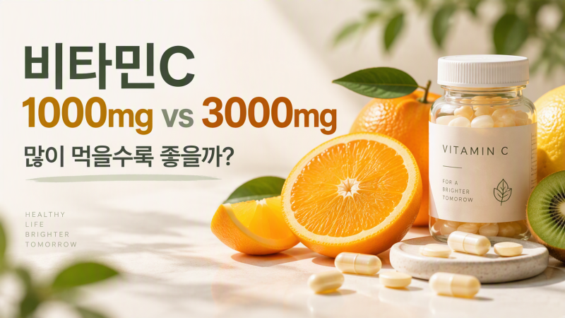 비타민C 1000mg 먹어도 될까? 3000mg·리포좀 비타민C 고르는 법