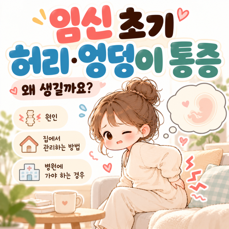 임신 초기 허리통증과 엉덩이 통증, 정상일까요?