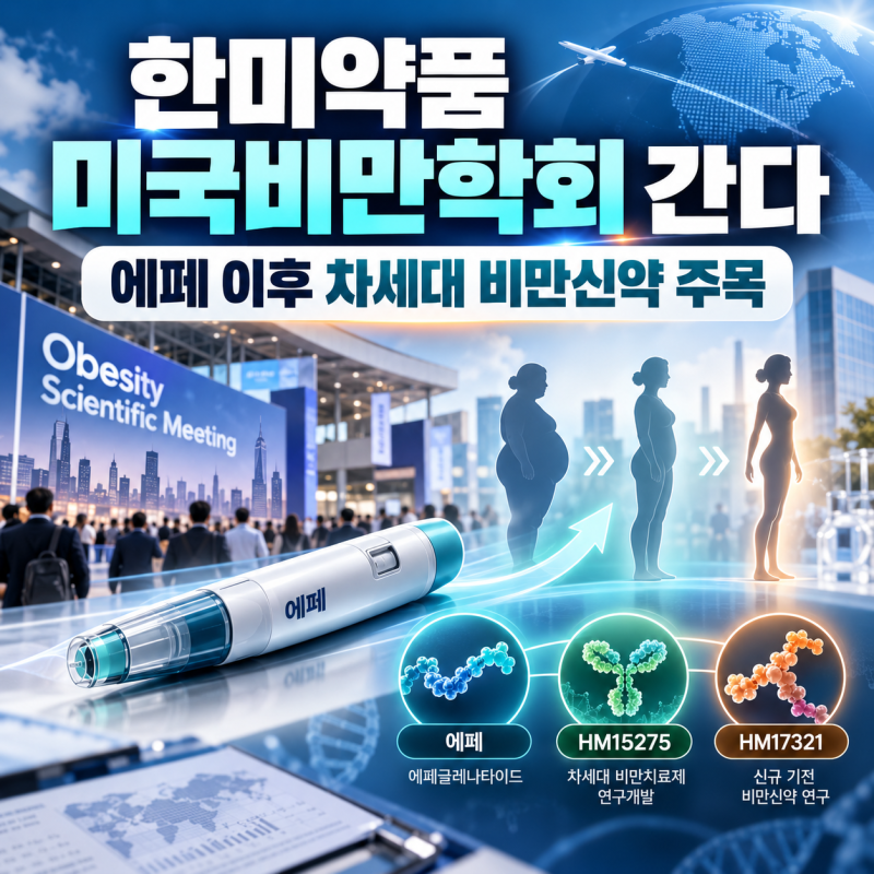 한미약품 미국비만학회 간다, ‘에페’ 이후 차세대 비만신약까지 주목