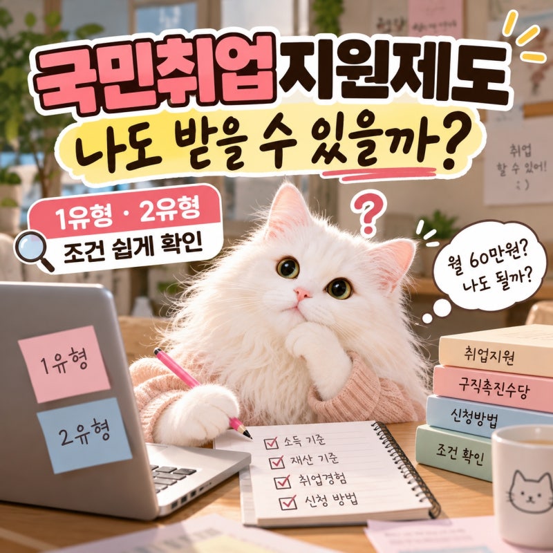 국민취업지원제도, 나도 받을 수 있을까? 1·2유형 조건