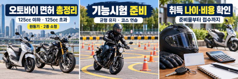 오토바이 면허 따기 전 필독! 나이·시험·비용 한눈에 보기