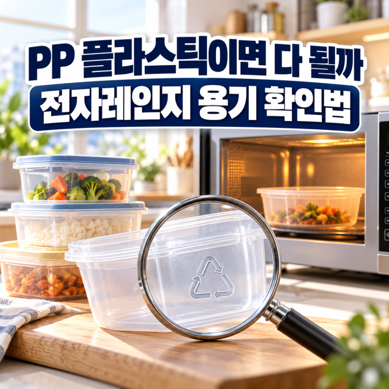 PP 플라스틱이면 다 될까 전자레인지 용기 확인법