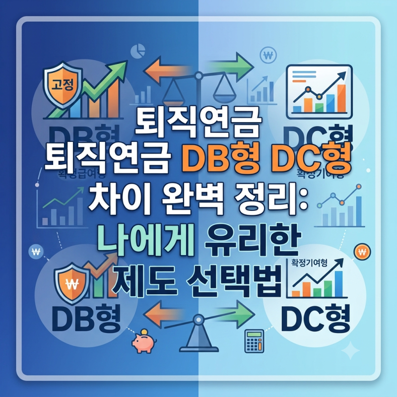 퇴직연금 DB형 DC형 차이 완벽 정리: 나에게 유리한 제도 선택법