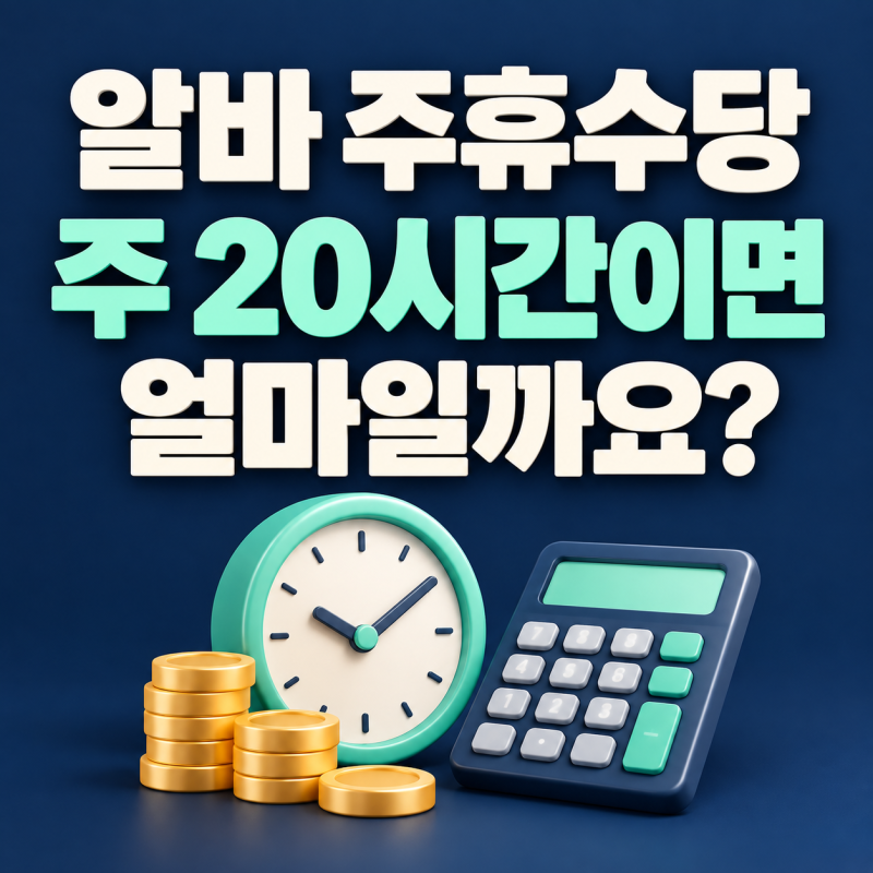 주휴수당 계산법, 시급 10,320원 알바는 얼마를 줘야 할까요?