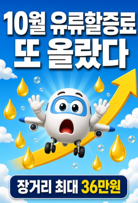 유류 할증료 뜻과 국제유가 변동기준 2026년 10월 적용 기준 23단계