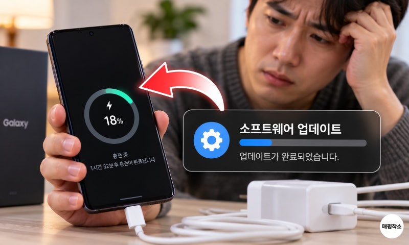 갤럭시 구형 폰 업데이트하면 충전속도 느려진다는데, 진짜였다?