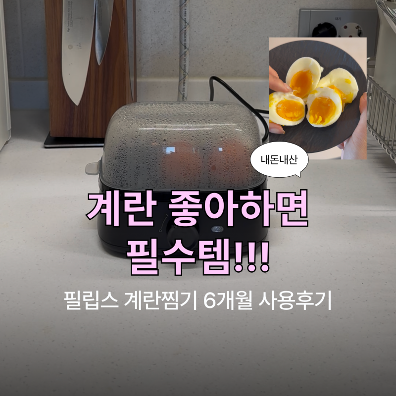 필립스 계란찜기 계란삶는기계｜반숙계란 삶기 6개월 사용 후기 (내돈내산)