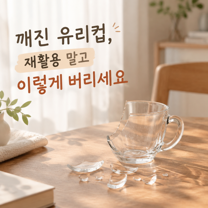 깨진 유리컵, 재활용 말고 이렇게 버리세요