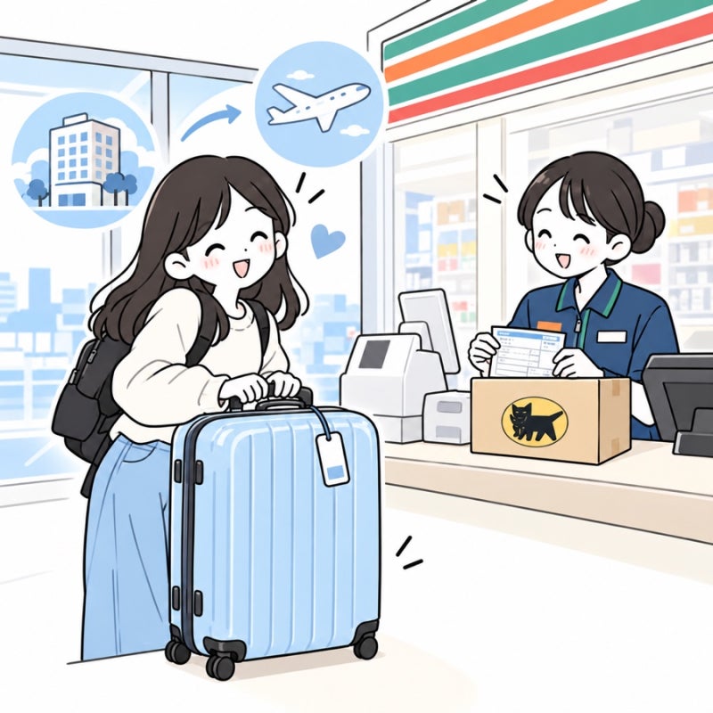 일본에서 캐리어 공항으로 보내기｜나리타·하네다·간사이공항 택배 이용법 (야마토공항택....