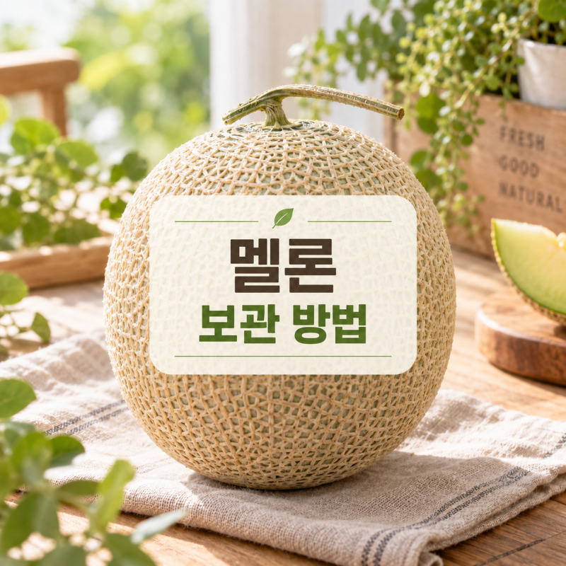 멜론 보관방법｜후숙은 실온에서? 냉장 시기와 익었는지 확인법