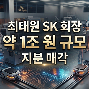 "최태원 SK 회장 약 1조 원 규모 지분 매각", 주주 영향 및 핵심 요약 정리