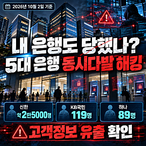 "내 은행도 당했나?" 5대 은행 동시다발 해킹 무슨 일