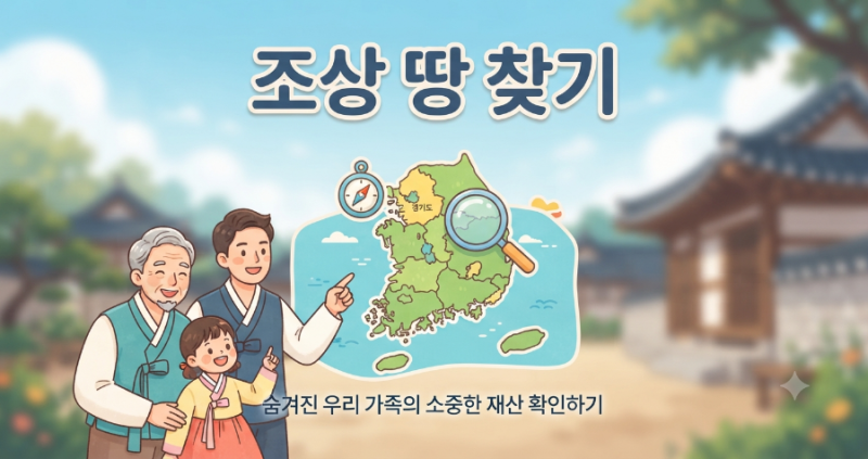 "혹시 나한테도 숨겨진 땅이?" 3분 만에 확인하는 조상 땅 찾기 온라인 조회 방법 (K-GeoP 활용....