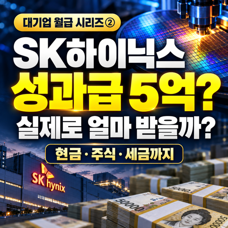 SK하이닉스 성과급 5억 원? 영끌 연봉과 실제 받는 돈의 차이｜대기업 월급 시리즈 ②