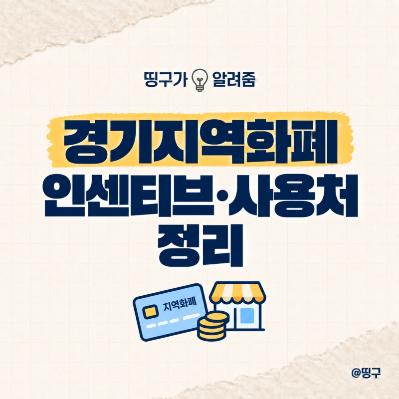 경기지역화폐 인센티브 사용처 충전 전 확인하기