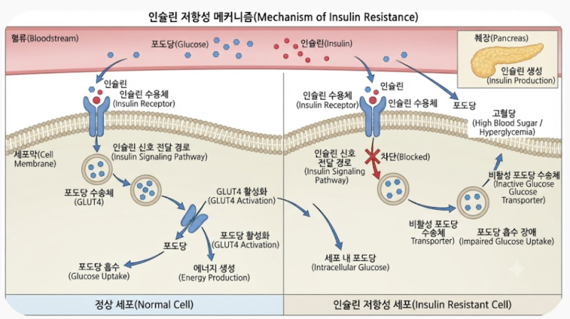 살이 안 빠지고 늘 피곤하다면? 인슐린 저항성 뜻, 자가진단법 및 개선 방법 총정리