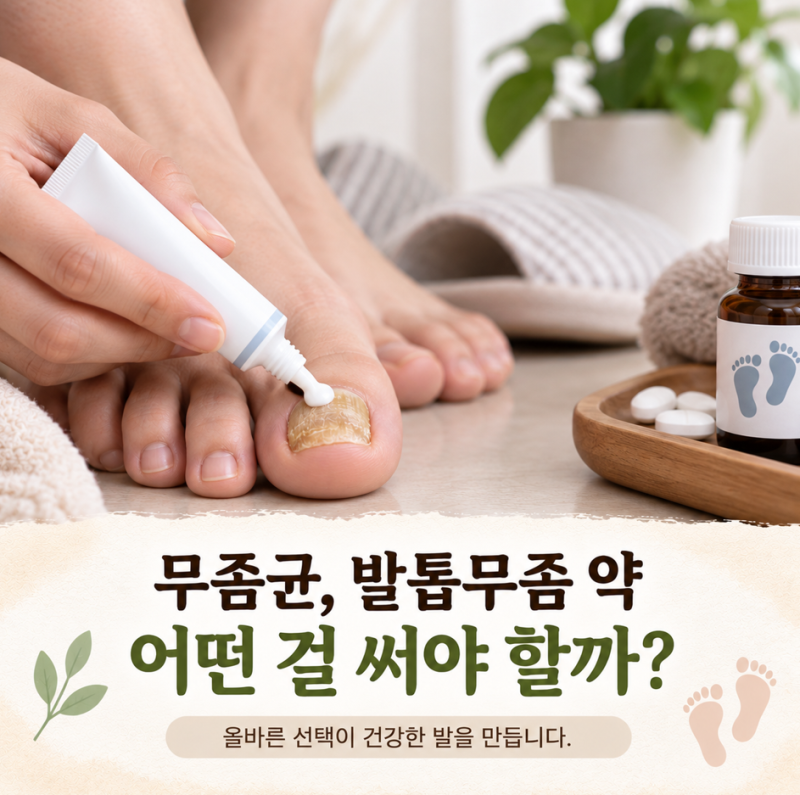 무좀균 발톱무좀 약 어떤걸 써야할까?
