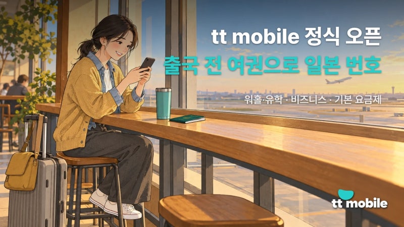 일본 전화번호 출국 전 신청 가능｜여권·PASS로 가입하는 tt mobile 요금제 총정리