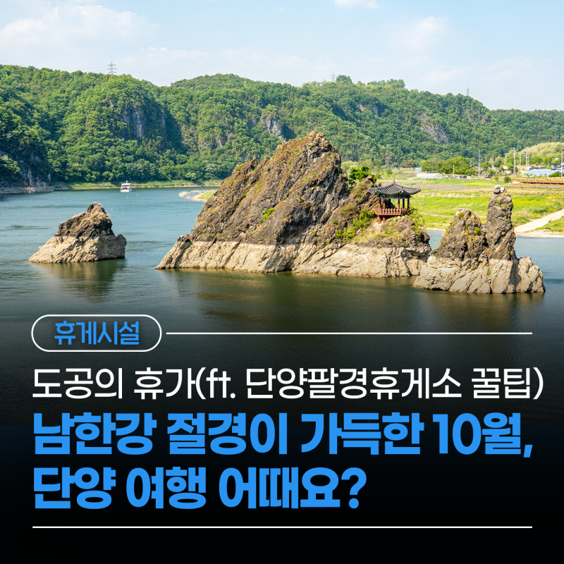 [도공의 휴가] 남한강 절경이 가득한 10월 단양 여행 어때요? (ft. 단양팔경휴게소 꿀팁)