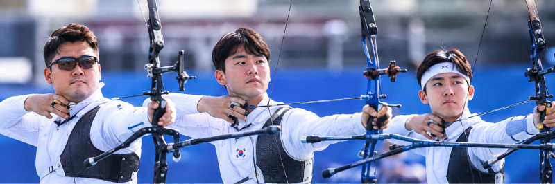 [아시안게임] 김우진·이우석·김제덕, 결국 해냈다! 한국 남자양궁 단체 2연패