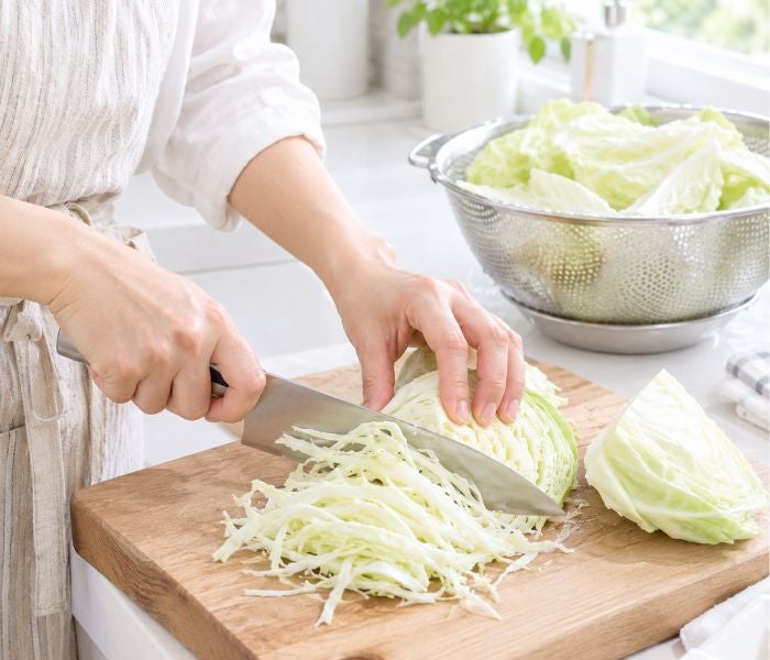 뱃살 빼는 채썬양배추요리, 양배추 농약 걱정없이 아침대용으로 먹어요.