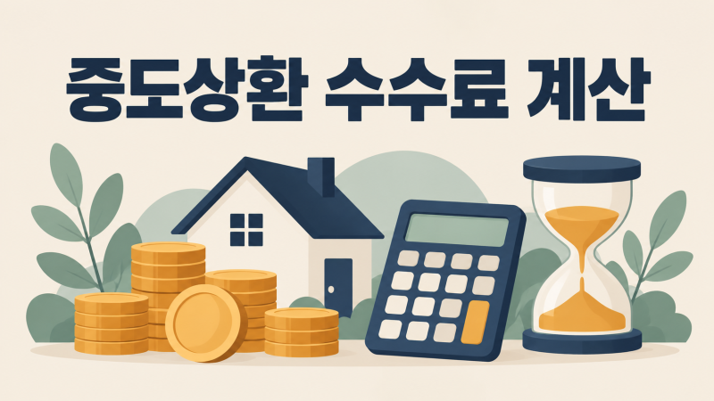 중도상환수수료 계산기 쓰기 전에 알아둘 공식과 면제 조건