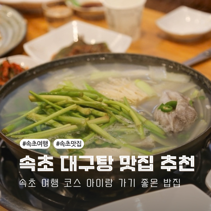 속초 여행 코스 아이랑 가기 좋은 밥집 자연산 대구탕 맛집 상희네