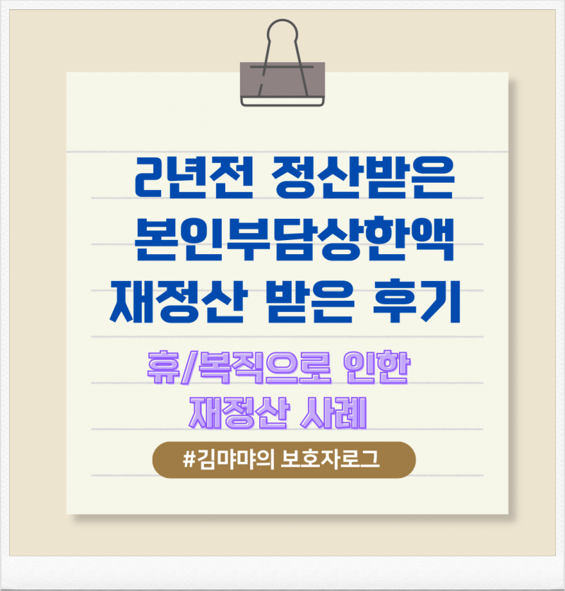 본인부담상한액 초과금 재산정 800만원에서 80만원으로 바뀐 이유