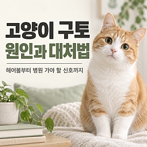 고양이 구토 원인 7가지와 대처법 | 토 색깔별 의미, 병원 가야 하는 신호 총정리