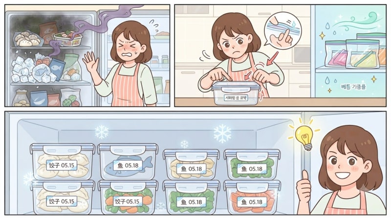 냉동실 냄새가 음식에 배는 진짜 이유와 완벽 제거법