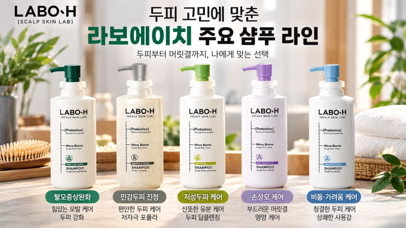 라보에이치샴푸 종류별 차이 총정리, 내 두피에는 어떤 제품이 맞을까?