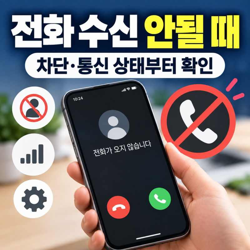 전화 수신 안될 때 해결 방법, 갤럭시·아이폰 전화 안올때 확인