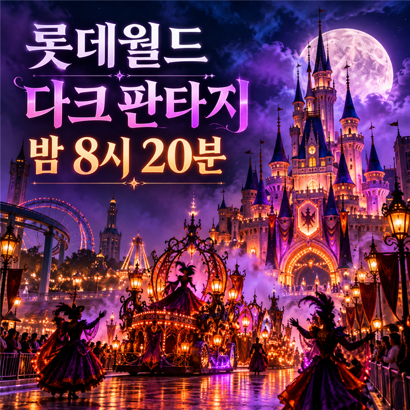 롯데월드 다크 판타지 페스티벌 공연 시간, 밤 8시 20분 전 확인할 것