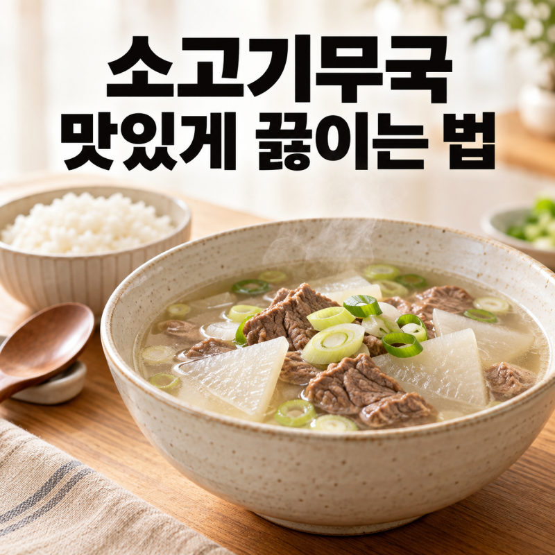 소고기무국 끓이는법｜고기 부위 고르기부터 시원하고 맛있게 끓이는 팁까지