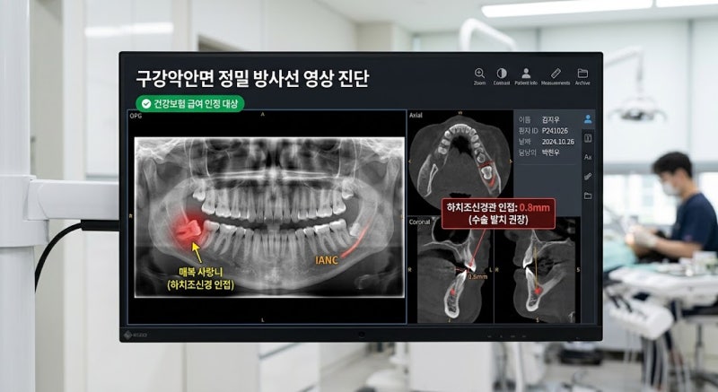 사랑니 발치 비용 건강보험 적용 기준: 2026 매복 사랑니 3D CT 촬영비와 실비 청구 서류 총정리