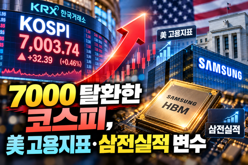 코스피 다시 7000…이제 삼성전자 실적이 진짜 시험대